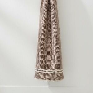 Vintage Ralph Lauren Herringbone Cranberry Bath‎ Towel 100% Cotton 90's Rare